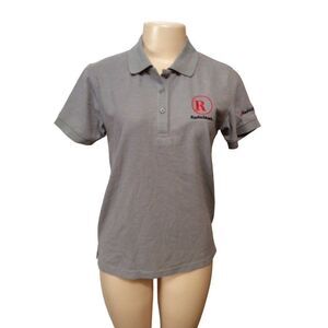 RADIO Shack Short Sleeve Polo Xsmall Womens Grey Polyester Cotton